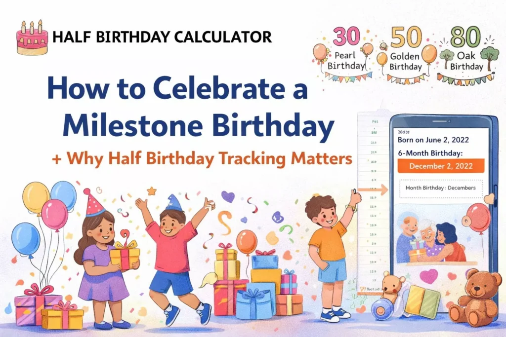 How to Celebrate a Milestone Birthday (Half Birthday Ideas)